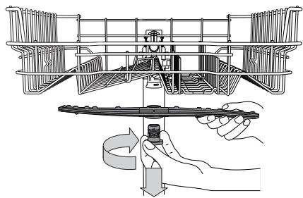 HOTPOINT HBC 3C41 W - CLEANING THE SPRAY ARMS - 1
