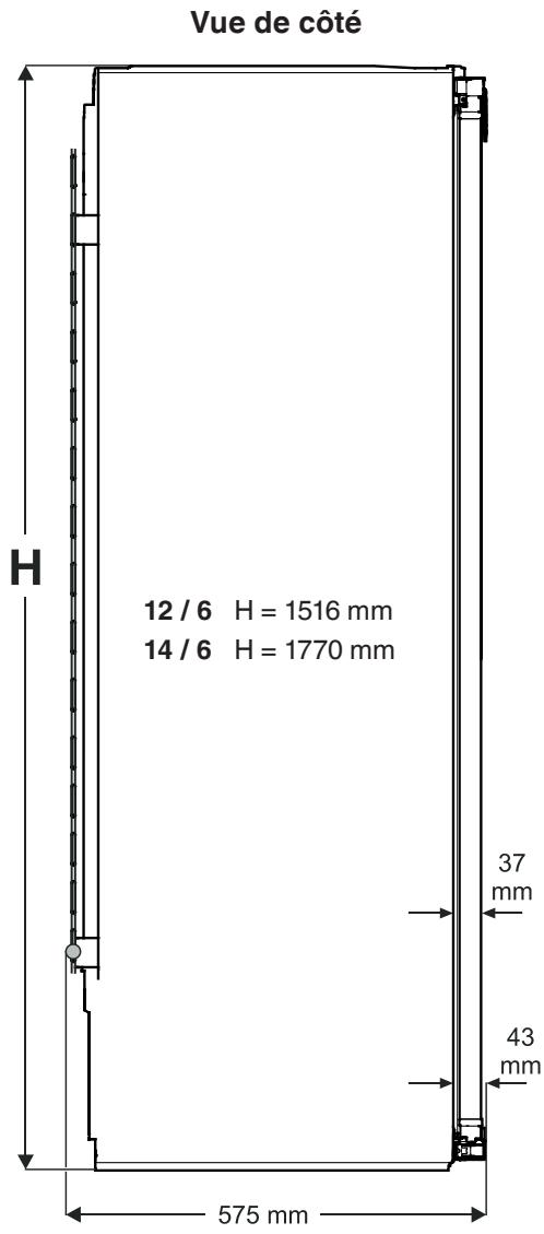 LIEBHERR IKBC 3454 - Dimensions de l'appareil - 1
