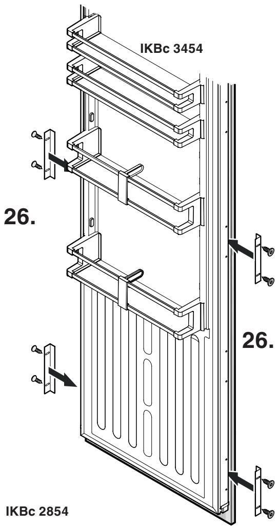 LIEBHERR IKBC 3454 - Réglage du panneau de porte - 6