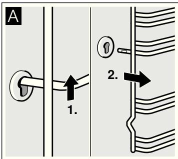 BOSCH HEA20B250 - Décrocher les supports - 1