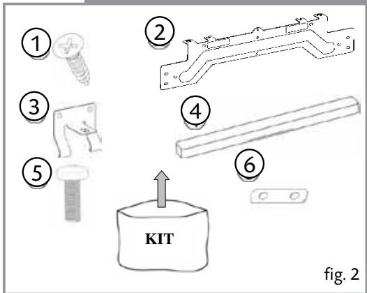 CDA FW321 - Fig. 2 - Installation kit contents - 1