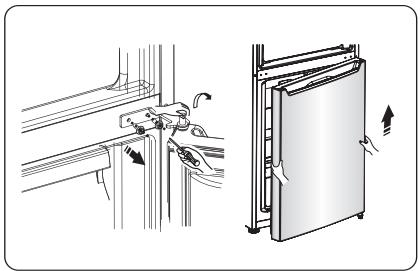HISENSE HSN519WIF - Invertire la porta - 6