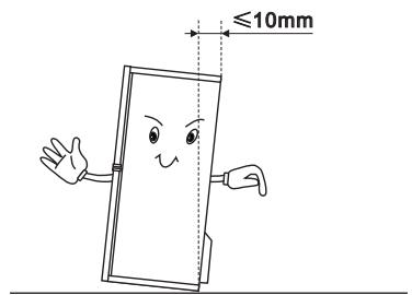 HISENSE HSN519WIF - Nivellierung des Geräts - 1