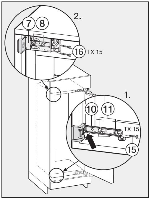 MIELE K 33442 IF - Encastrer l'appareil frigorifique - 4
