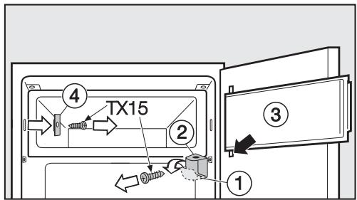 MIELE K 33442 IF - Montage de la porte - 4