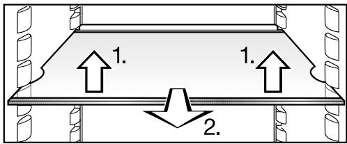 MIELE K 35282 IDF - Déplacement des plans de rangement - 1