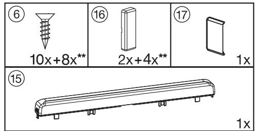 MIELE K 35282 IDF - - pour le montage de la porte du meuble : - 1