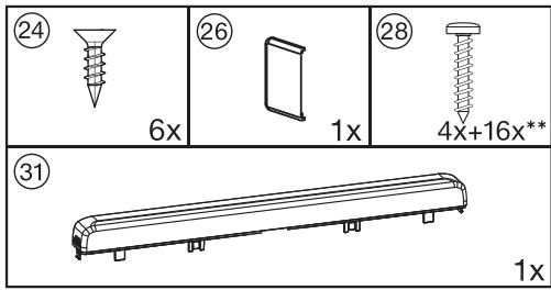 MIELE K 35222 ID - - Monter la porte du meuble : - 1