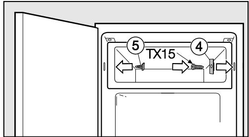 MIELE K 35222 ID - Inverser l'ouverture de la porte du compartiment de congélation - 2