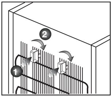 BEKO RFNE290E33WN - 3.2.Installing the plastic wedges - 1