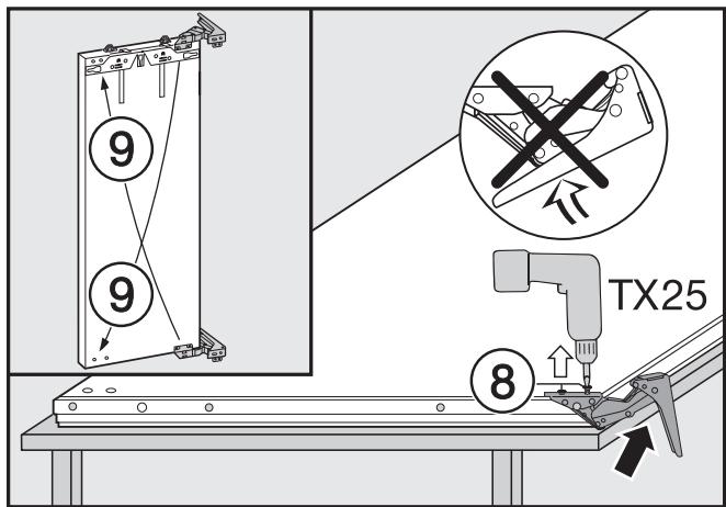 MIELE K 35272 ID - To change the door hinging you will need the following tools: - 6