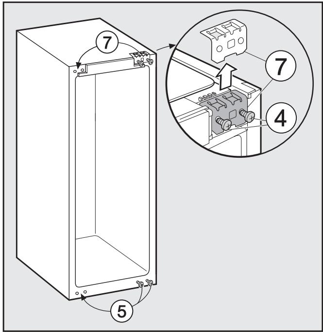 MIELE K 35272 ID - To change the door hinging you will need the following tools: - 4