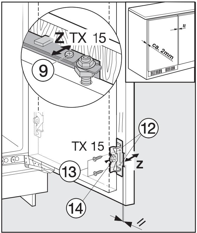 MIELE K 35272 ID - Fitting a furniture door - 9