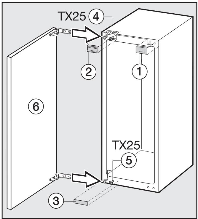 MIELE K 35272 ID - To change the door hinging you will need the following tools: - 7