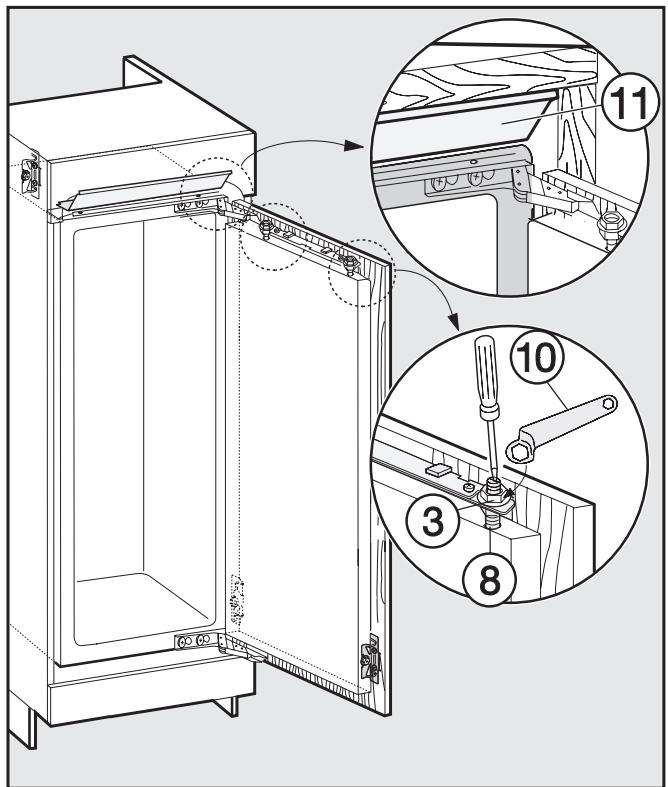 MIELE K 35272 ID - Fitting a furniture door - 8