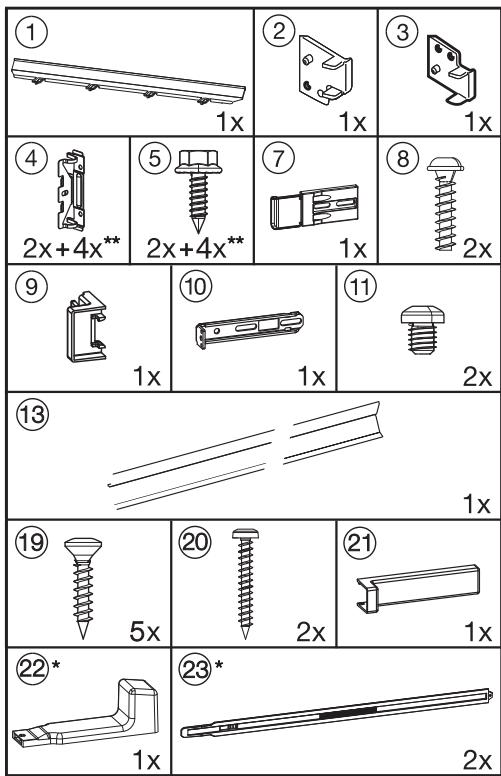 MIELE K 37472 ID - - Required for installing the appliance in its housing unit: - 1