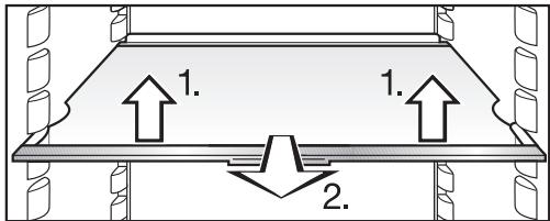 MIELE K 37472 ID - Moving the adjustable shelf / adjustable shelf with lighting - 1