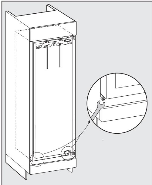 MIELE K 37472 ID - On furniture with door fittings (e.g. stubs, seals etc.): - 1