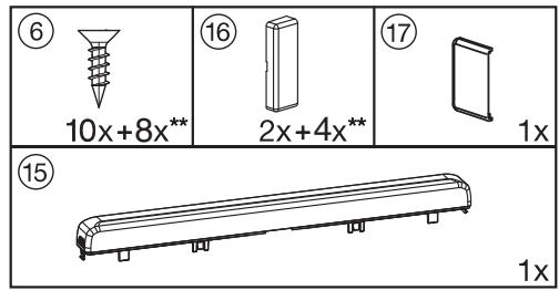 MIELE K 37472 ID - - for mounting the appliance doors: - 1