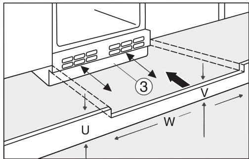 MIELE K 31222 UI  -  K 31222 Ui - Monter le socle de meuble continu - 1