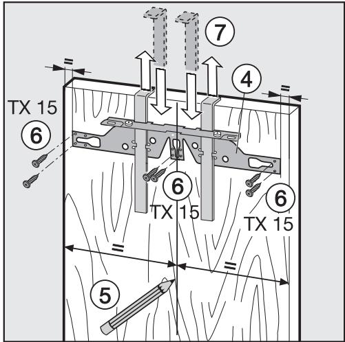 MIELE K 31222 UI  -  K 31222 Ui - Montage de la porte du meuble - 4