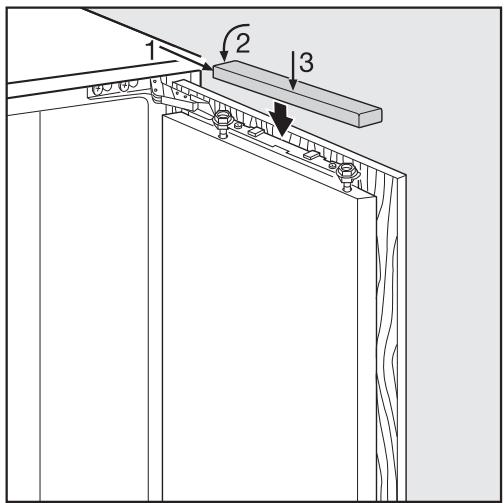 MIELE K 31222 UI  -  K 31222 Ui - Montage de la porte du meuble - 9