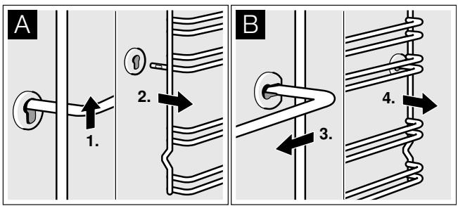 GAGGENAU BOP 211 111 - Detaching the rails - 1