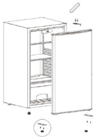 TRISTAR KB-7390 - INSTRUCTIONS POUR CHANGER LE SENS D'OUVERTURE DE LA PORTE - 1
