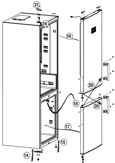 BEKO BRCNE560K40DSN - Reversing the doors - 2
