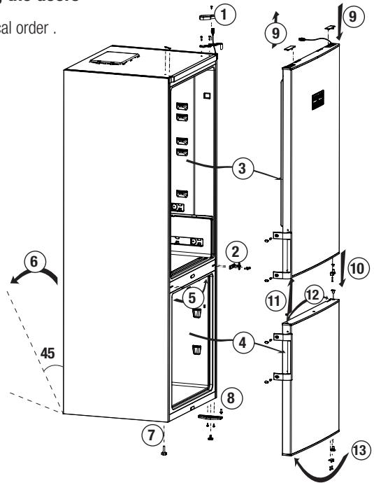 BEKO BRCNE560K40DSN - Reversing the doors - 1