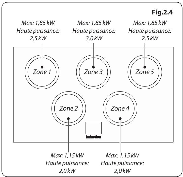 FALCON CLASSIC 90 INDUCTION - Détction de Récipient de Cuisson, - 1