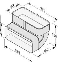 MIELE DG6 200 IN - Coude de conduit horizontal DFK-BH 45 - 4