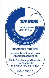 MIELE DG6 200 IN - Filtre AirClean HEPA - 2