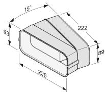 MIELE DG6 200 IN - Coude de conduit horizontal DFK-BH 45 - 2