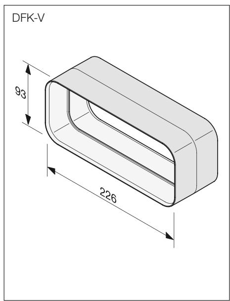 MIELE DG6 200 IN - Scheme d'encastrement pour conduits de la hotte intégrée - 2