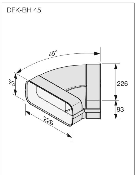 MIELE DG6 200 IN - Scheme d'encastrement pour conduits de la hotte intégrée - 7