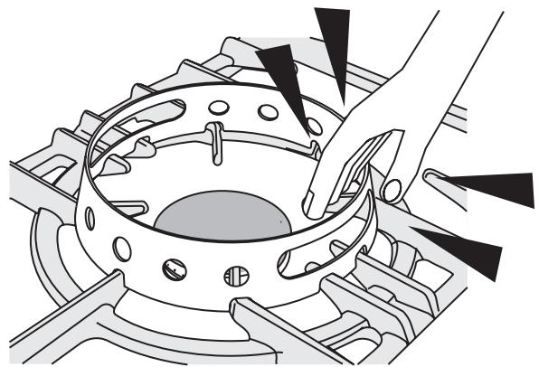 FALCON PROFESSIONAL 1092 DELUXE DUAL FUEL - Middenring wok - 3