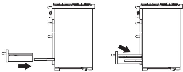 FALCON PROFESSIONAL 1092 DELUXE DUAL FUEL - De lade waar terugplaatsen - 1