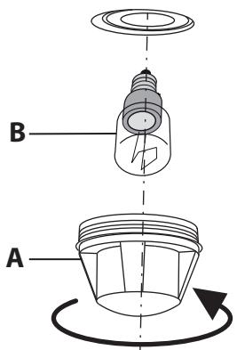 DELONGHI SGW554N - SOSTITUZIONE DELLA LAMPADA DEL FORNO (MODELLI CON LAMPADA ALOGENA) - 1