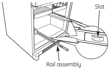 GE GBR20DTERWW - ATTACH AND SECURE THE DRAWER FRONT TO THE SLIDES - 2