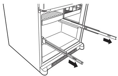 GE GBR20DTERWW - ATTACH AND SECURE THE DRAWER FRONT TO THE SLIDES - 1