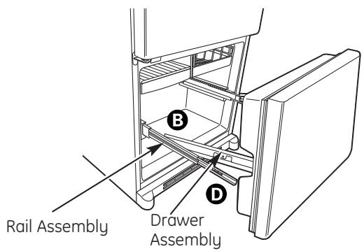 GE GBR20DTERWW - REMOVE THE DRAWER FRONT (cont.) - 1