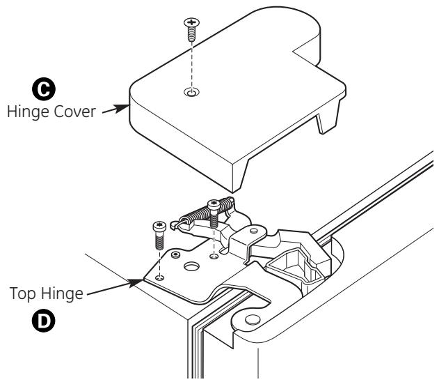 GE GBR20DTERWW - REMOVE THE REFRIGERATOR DOORS - 3