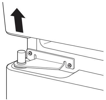 GE GBR20DTERWW - REMOVING THE DOORS (Double Door Refrigerator Models only) (cont.) - 1