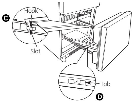 GE GBR20DTERWW - ATTACH AND SECURE THE DRAWER FRONT TO THE SLIDES - 3