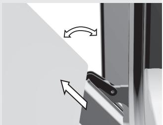 GORENJE SIMPLICITY - Démontage et remontage de la porte du FOUR comportant des charnières à un AXE (en fonction du modèle) - 2