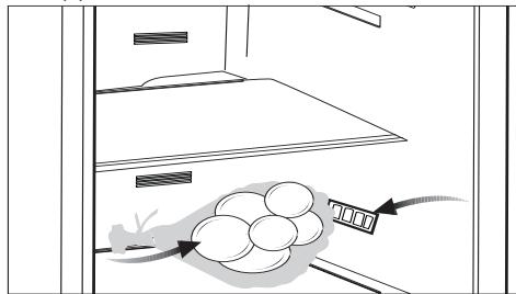BEKO CN158220DX - Recommandations relatives au comportement des produits frais - 1