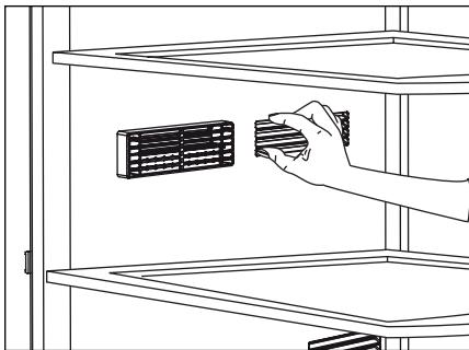 BEKO CN158220DX - Beschrijving en reinigen van de luchtfilter: - 1