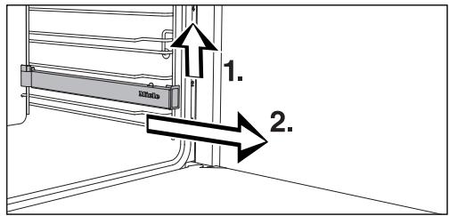 MIELE H 6165 BP - Monter et démonter les rails télescopiques flexiclips - 3