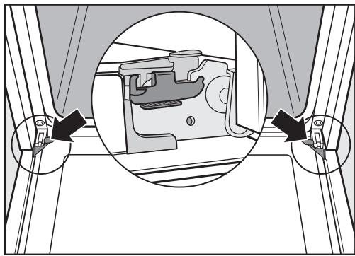 MIELE H 6165 BP - Démontage de la porte - 1